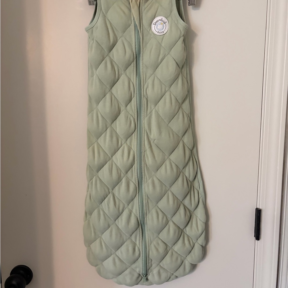 Weighted Baby Sleep Sack - Sage Green Quilted Zippered Wearable Blanket